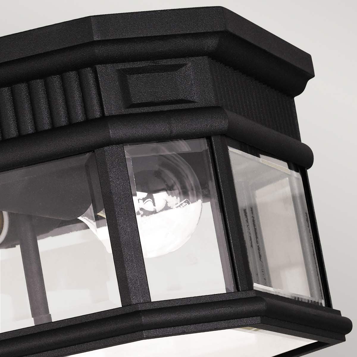 Cotswold Lane Deckenleuchte, 2 Lichter, Schwarz - Elsteadlighting - FE - COTSLN - F - BK