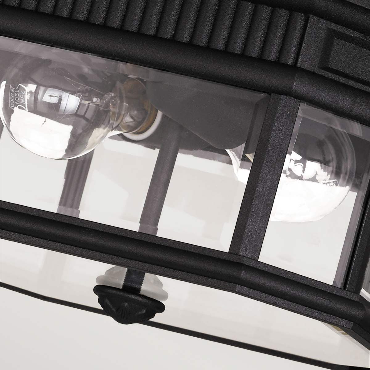 Cotswold Lane Deckenleuchte, 2 Lichter, Schwarz - Elsteadlighting - FE - COTSLN - F - BK