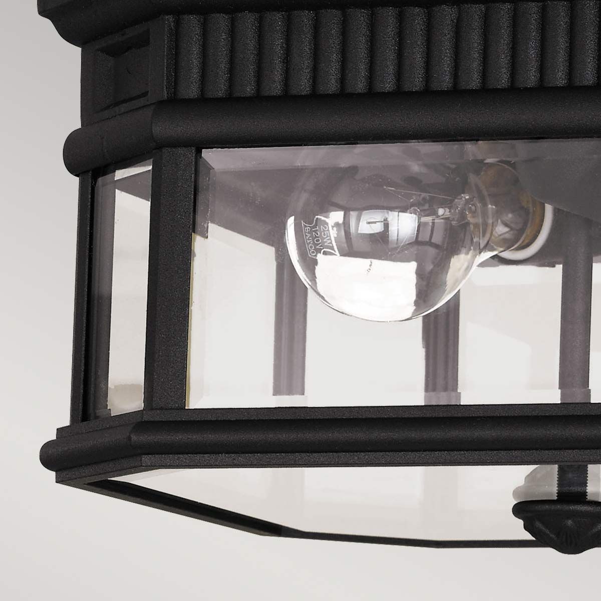 Cotswold Lane Deckenleuchte, 2 Lichter, Schwarz - Elsteadlighting - FE - COTSLN - F - BK
