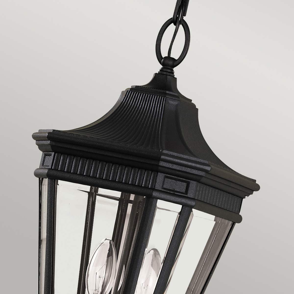 Cotswold Lane Kettenlaterne, 2 Lichter, mittelgroß, Schwarz - Elsteadlighting - FE - COTSLN8 - M - BK