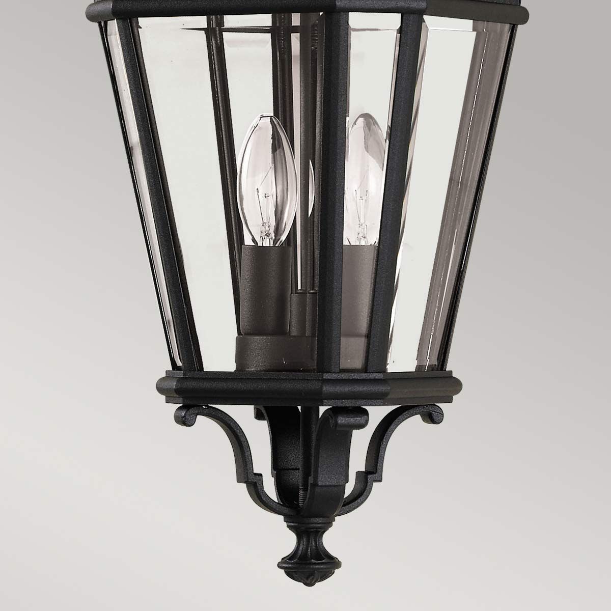 Cotswold Lane Kettenlaterne, 2 Lichter, mittelgroß, Schwarz - Elsteadlighting - FE - COTSLN8 - M - BK