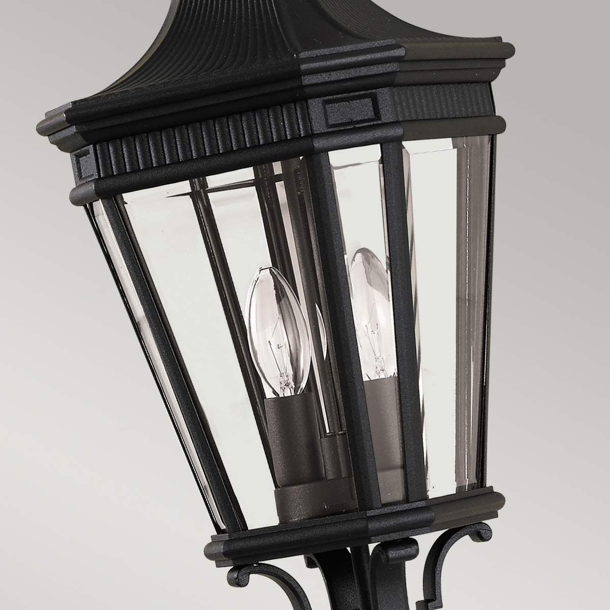 Cotswold Lane Kettenlaterne, 2 Lichter, mittelgroß, Schwarz - Elsteadlighting - FE - COTSLN8 - M - BK