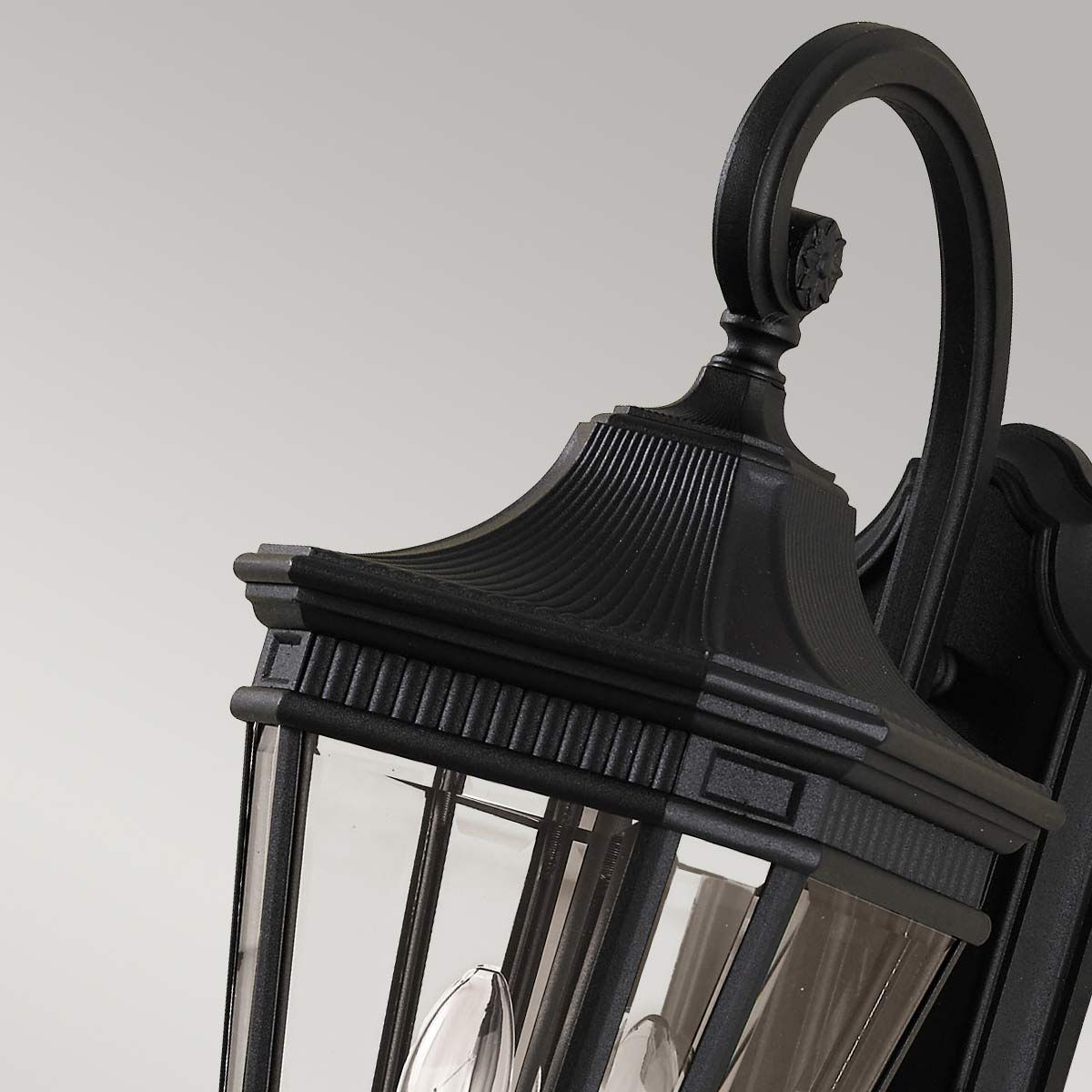Cotswold Lane Wandlaterne, 2 Lichter, mittelgroß, Schwarz - Elsteadlighting - FE - COTSLN2 - M - BK