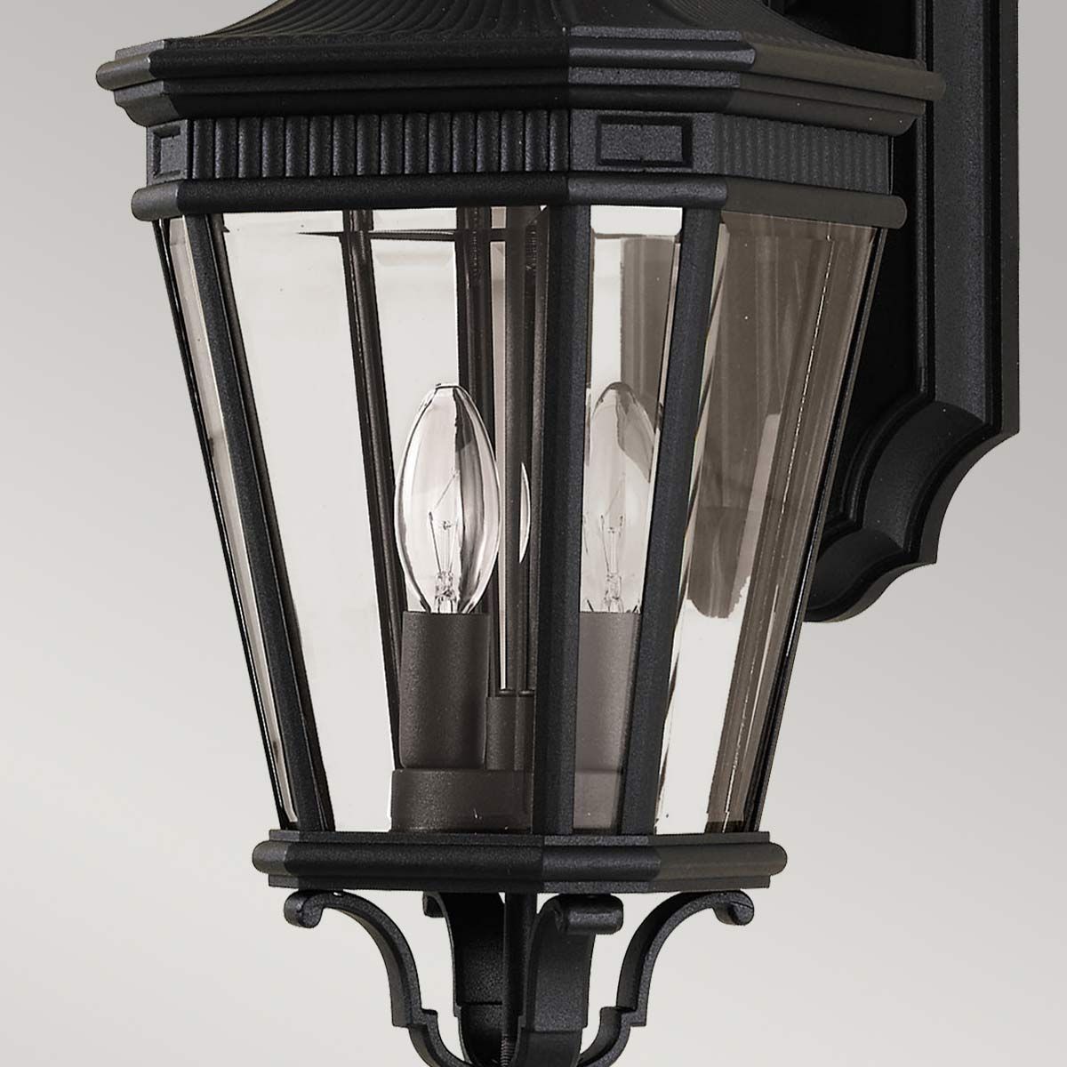 Cotswold Lane Wandlaterne, 2 Lichter, mittelgroß, Schwarz - Elsteadlighting - FE - COTSLN2 - M - BK