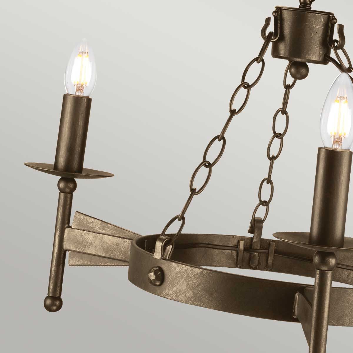 Cromwell Kronleuchter mit 3 Lichtern - Alte Bronze - Elsteadlighting - leuchtengrosshandel24