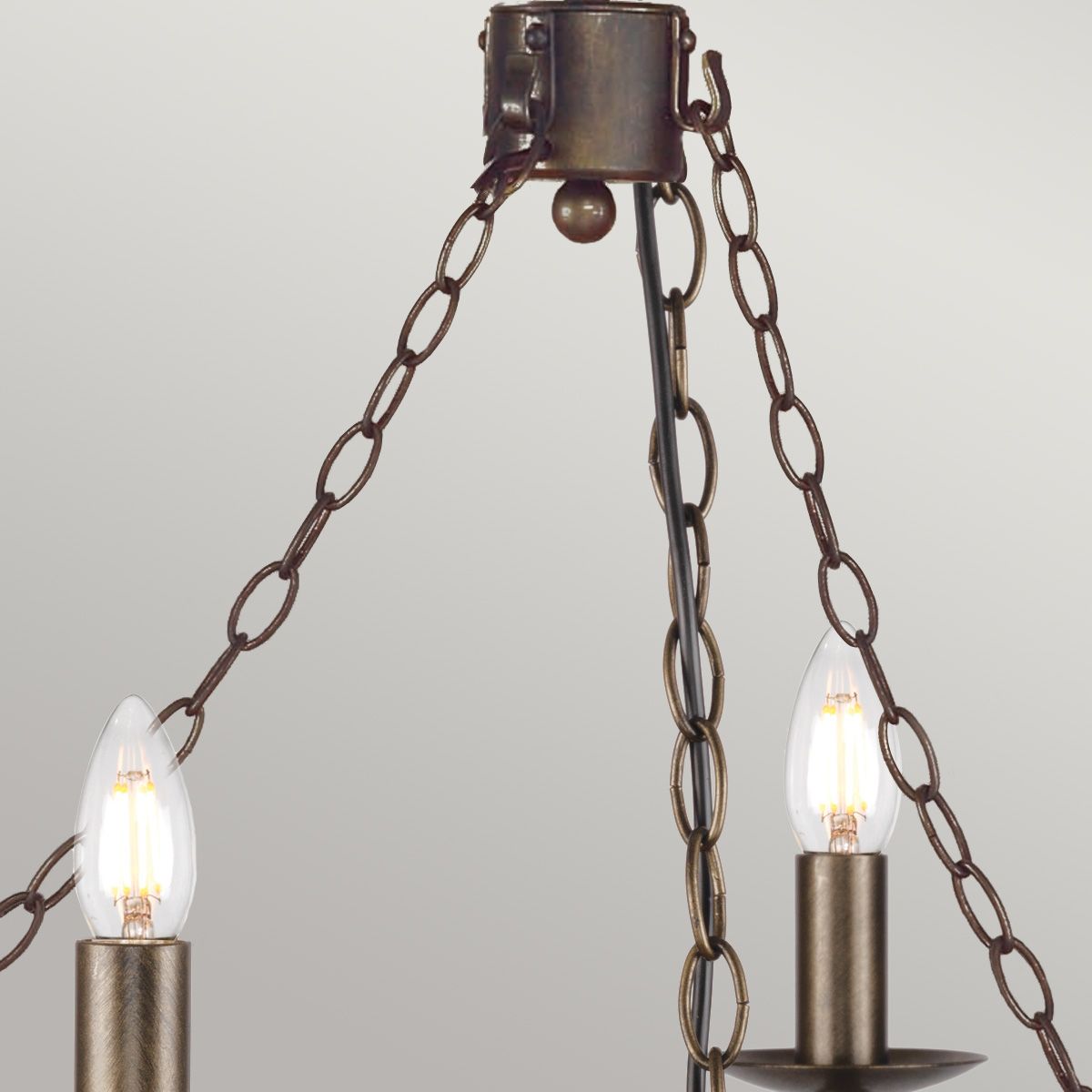 Cromwell Kronleuchter mit 6 Lichtern - Alte Bronze - Elsteadlighting - leuchtengrosshandel24