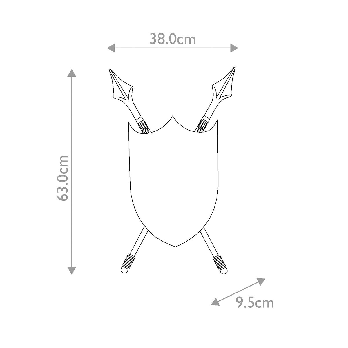 Crusader 2-flammige Wandleuchte - brünierte Bronze - Elsteadlighting - leuchtengrosshandel24