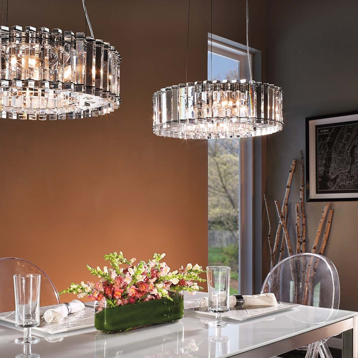Crystal Skye Kronleuchter mit 8 Lichtern, Chrom - Elsteadlighting - leuchtengrosshandel24
