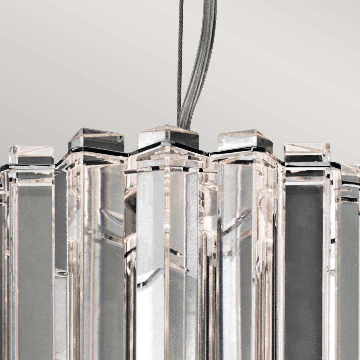Crystal Skye Mini-Pendelleuchte mit 2 Lichtern, Chrom - Elsteadlighting - leuchtengrosshandel24