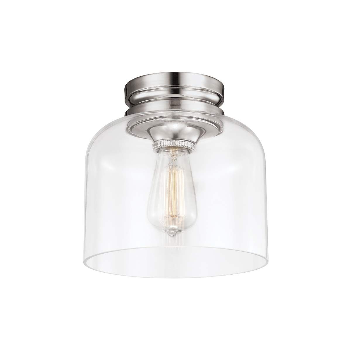 Deckenleuchte „Hounslow“ mit 1 Licht, poliertes Nickel - Elsteadlighting - leuchtengrosshandel24