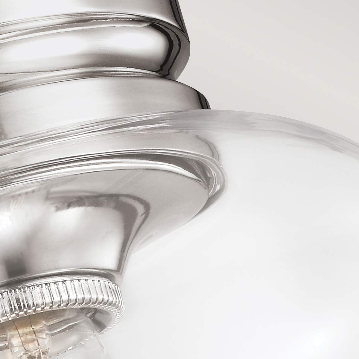 Deckenleuchte „Hounslow“ mit 1 Licht, poliertes Nickel - Elsteadlighting - leuchtengrosshandel24