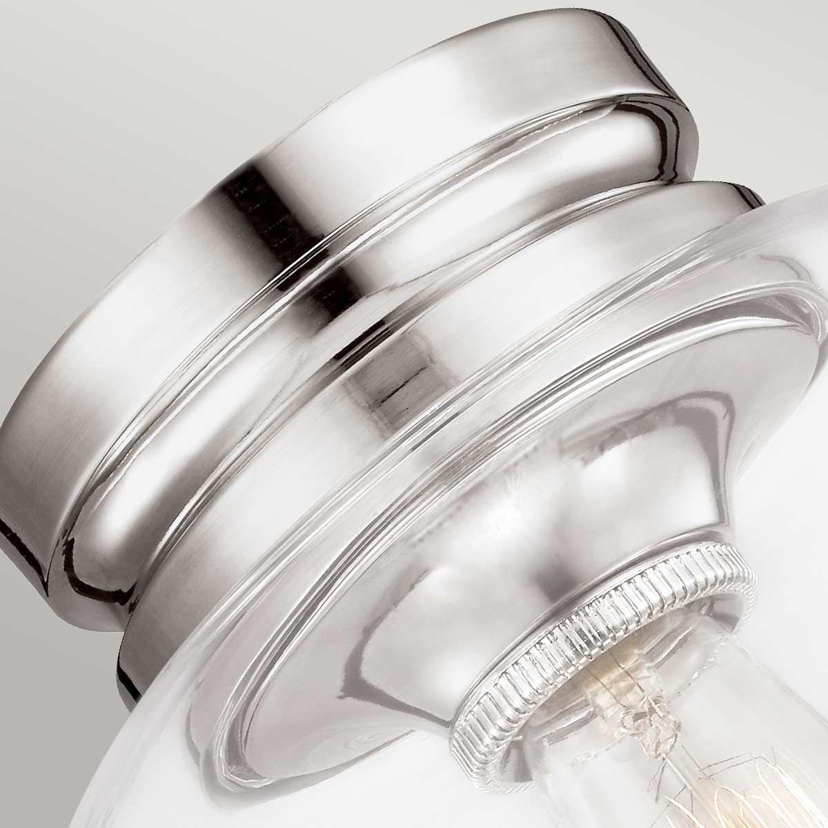 Deckenleuchte „Hounslow“ mit 1 Licht, poliertes Nickel - Elsteadlighting - leuchtengrosshandel24