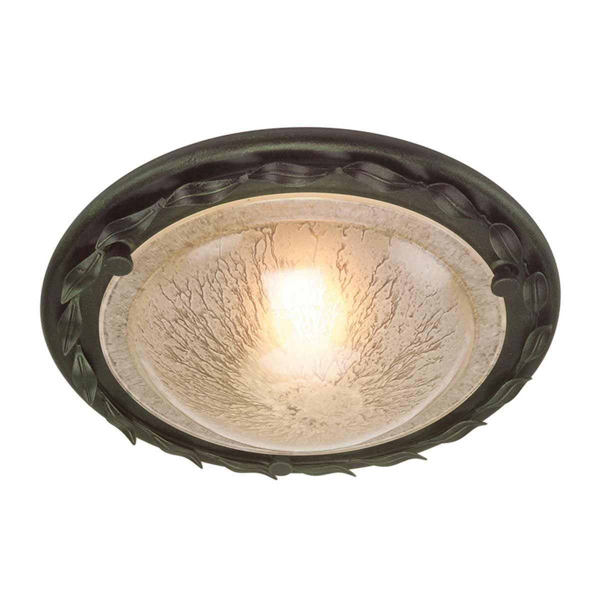 Deckenleuchte Olivia 1 - flammig - Schwarz/Goldpatina - Elsteadlighting - OV - F - BLK - GOLD
