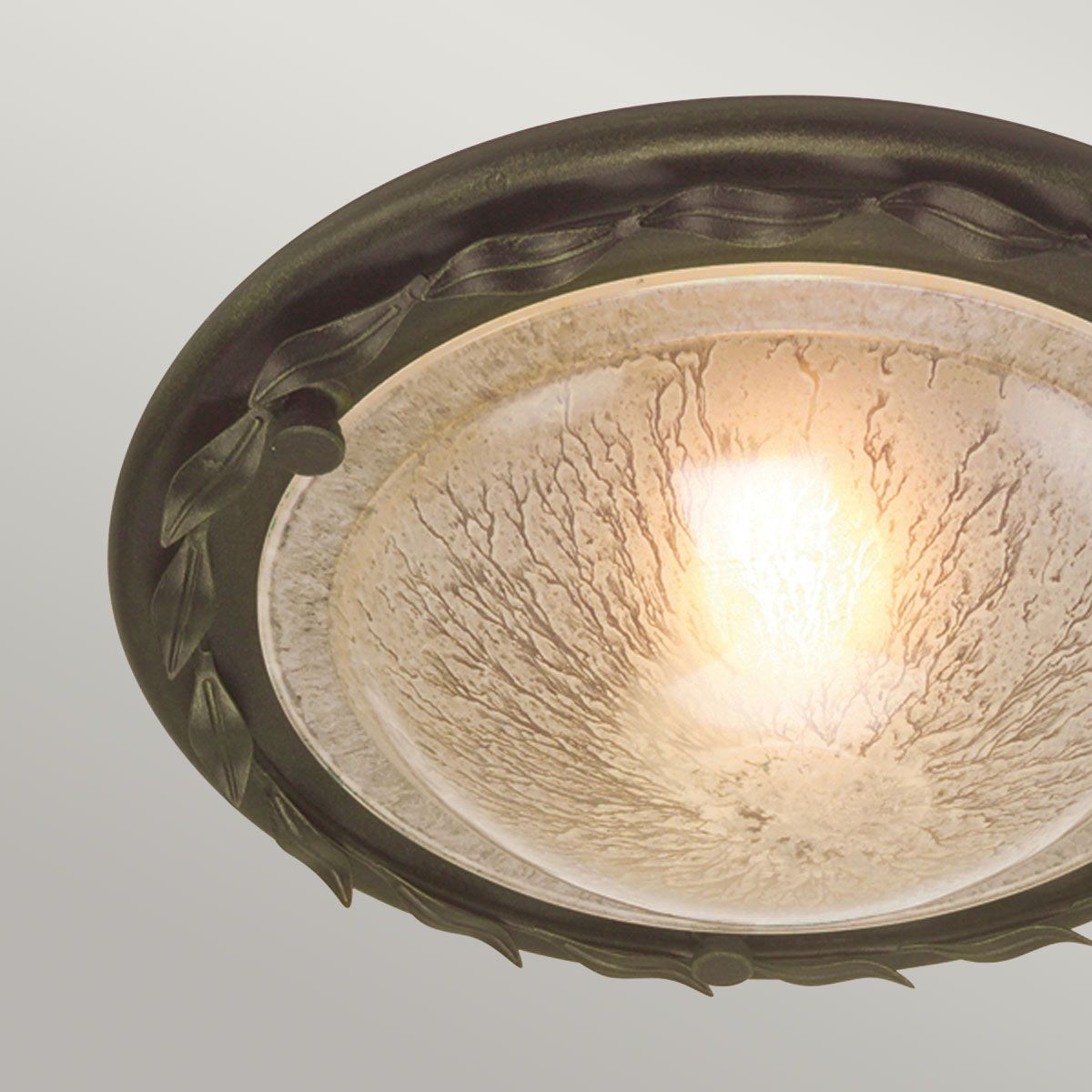 Deckenleuchte Olivia 1 - flammig - Schwarz/Goldpatina - Elsteadlighting - OV - F - BLK - GOLD