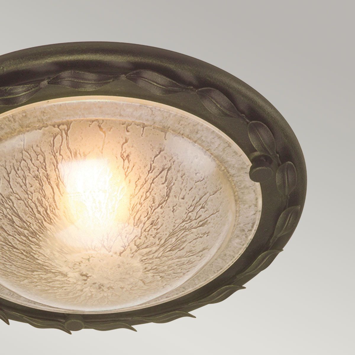 Deckenleuchte Olivia 1 - flammig - Schwarz/Goldpatina - Elsteadlighting - OV - F - BLK - GOLD