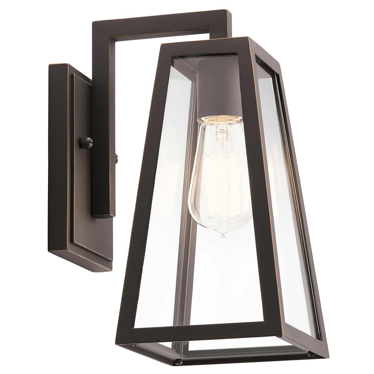 Delison 1 - flammige Wandlaterne - Klein - Geriebene Bronze - Elsteadlighting - KL - DELISON - S - RZ