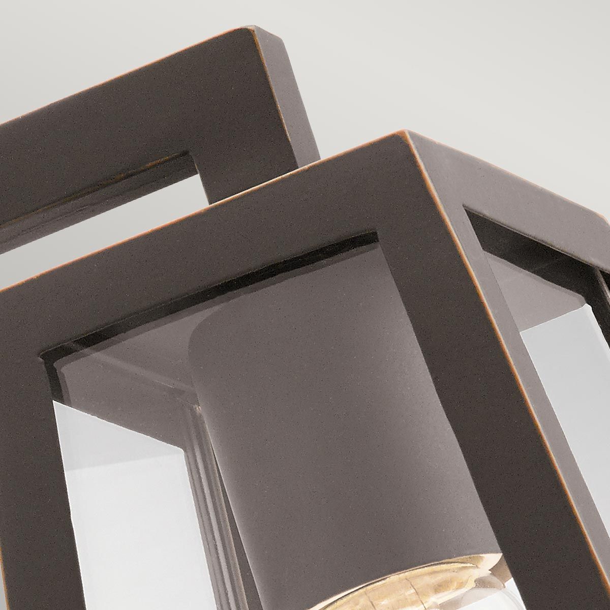 Delison 1 - flammige Wandlaterne - Klein - Geriebene Bronze - Elsteadlighting - KL - DELISON - S - RZ