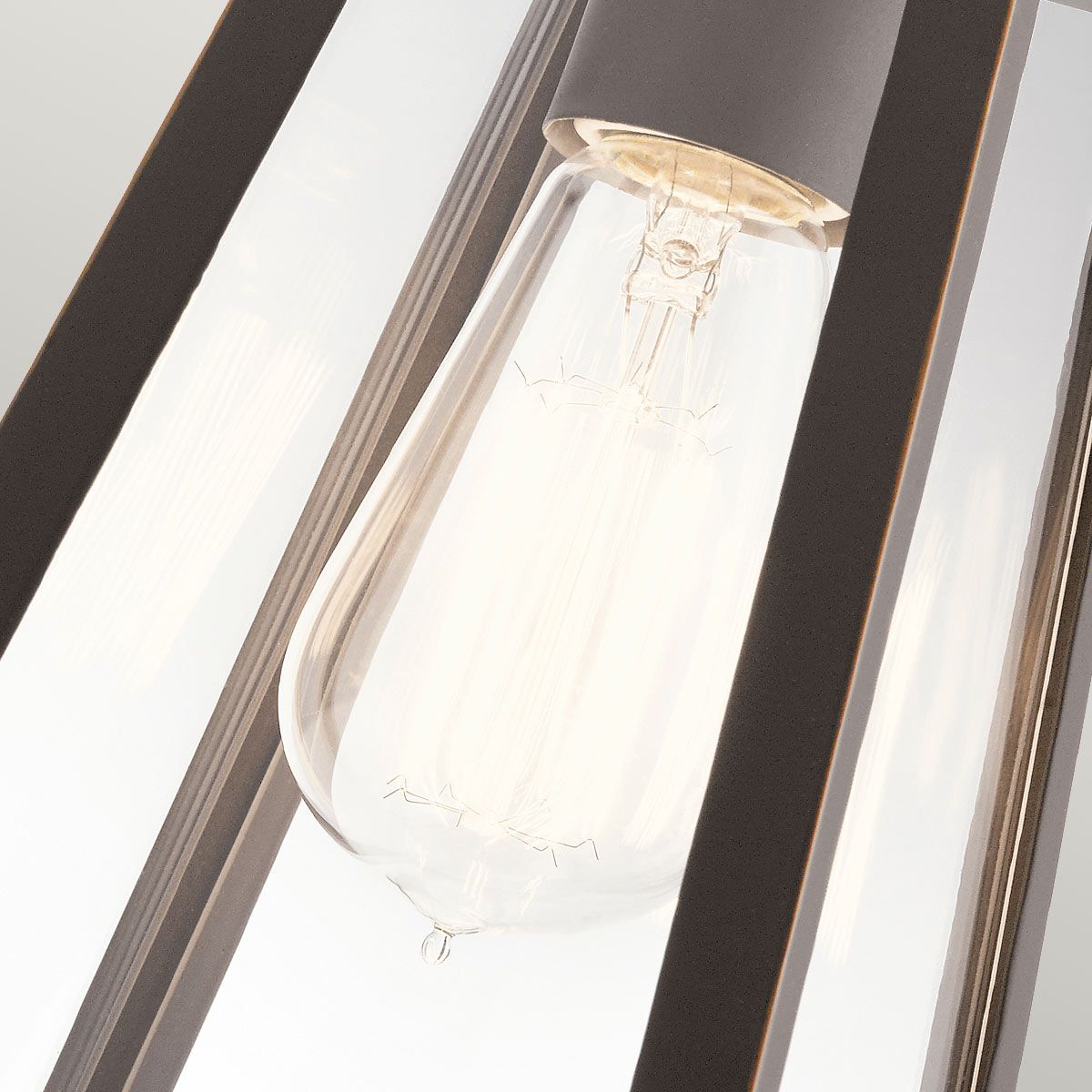 Delison 1 - flammige Wandlaterne - Klein - Geriebene Bronze - Elsteadlighting - KL - DELISON - S - RZ