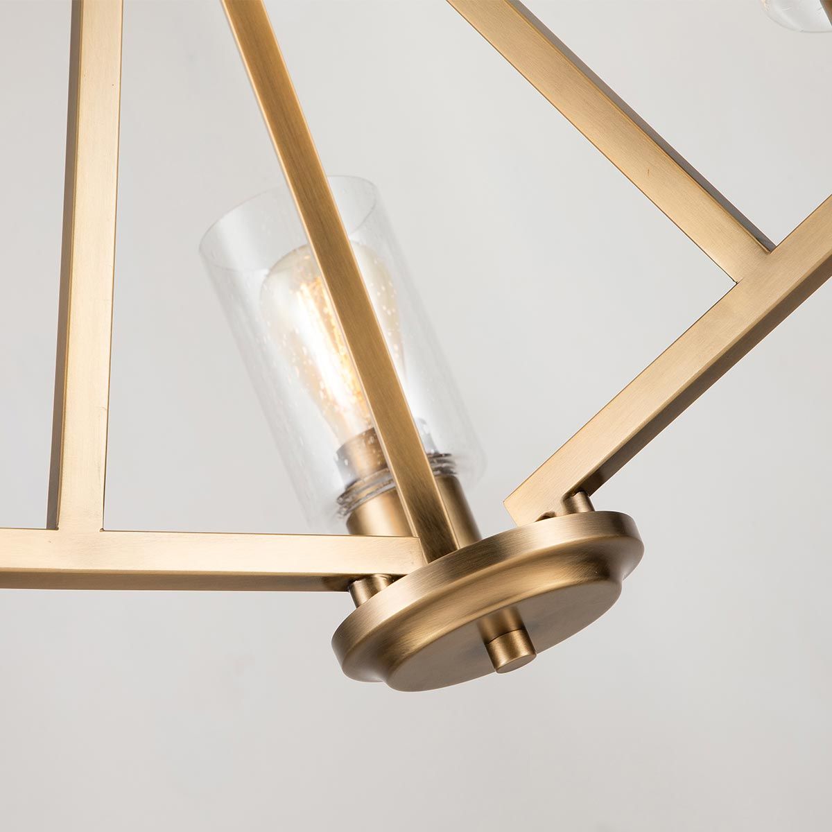 Deryn Kronleuchter mit 3 Lichtern, Naturmessing - Elsteadlighting - leuchtengrosshandel24