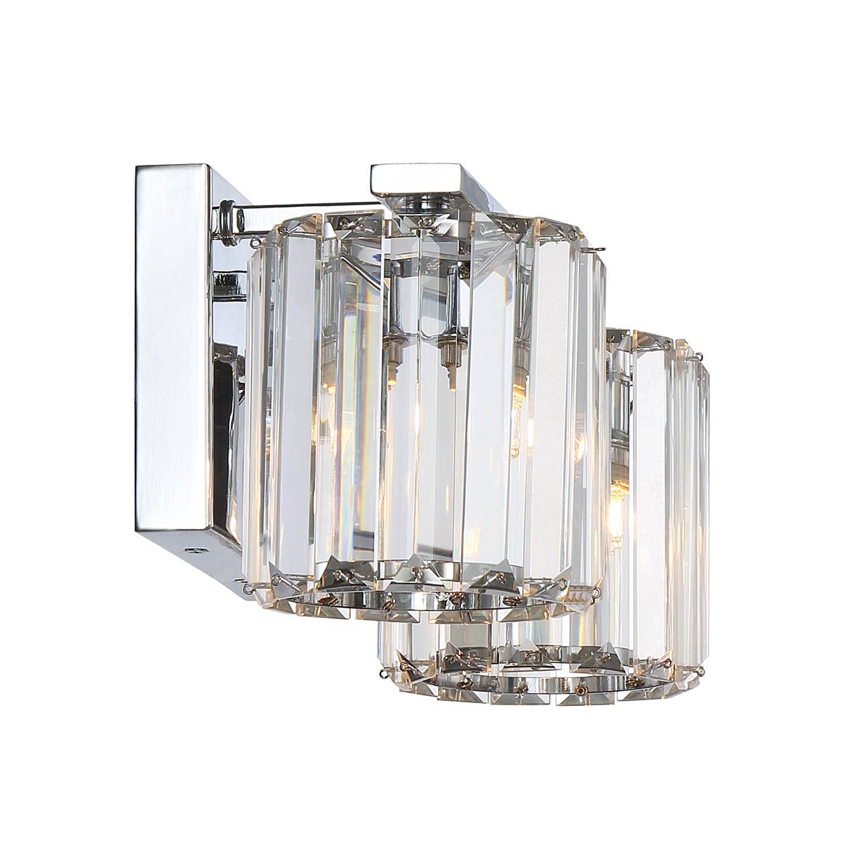 Divine 2-flammige Wandleuchte - Chrom poliert - Elsteadlighting - leuchtengrosshandel24