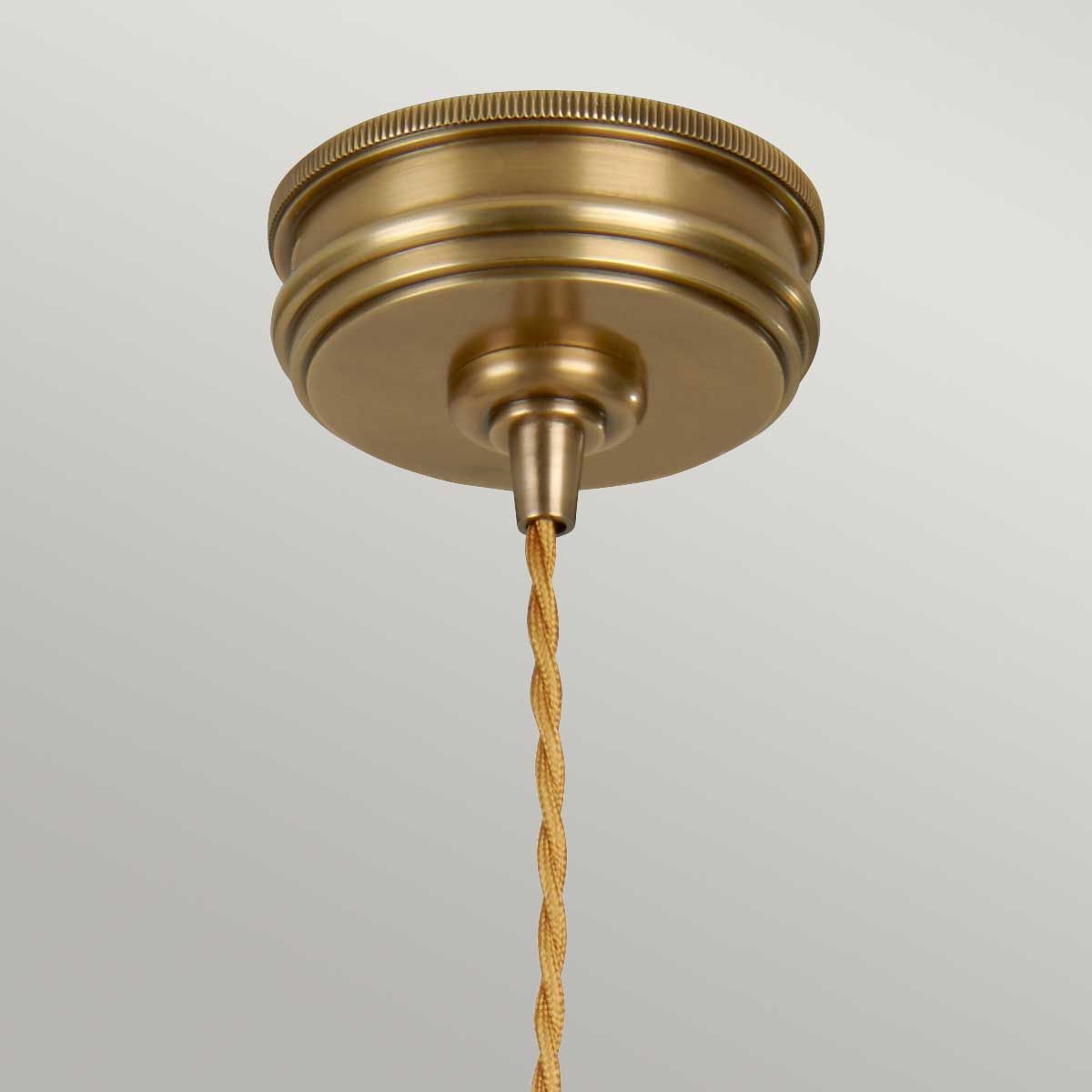 Douille 1-Licht-Pendelleuchte – gealtertes Messing - Elsteadlighting - leuchtengrosshandel24