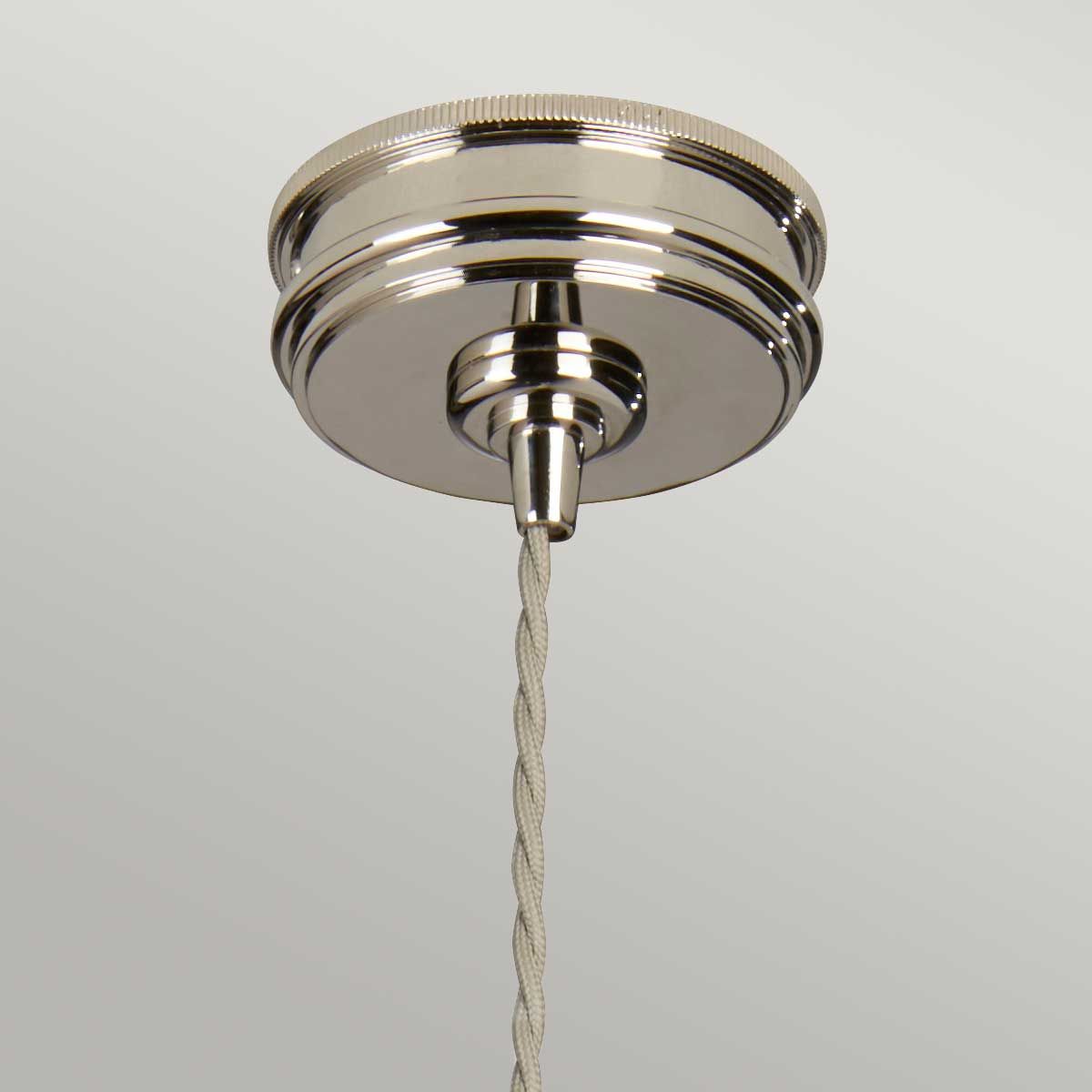 Douille 1-Licht-Pendelleuchte – Poliertes Nickel - Elsteadlighting - leuchtengrosshandel24