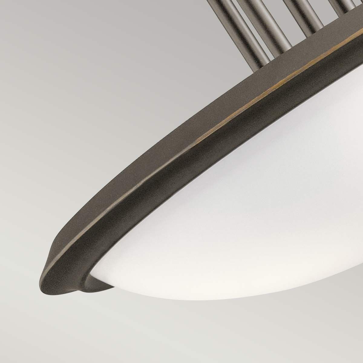 Dreyfus 3-flammige Halbdeckenleuchte - Olde Bronze - Elsteadlighting - leuchtengrosshandel24