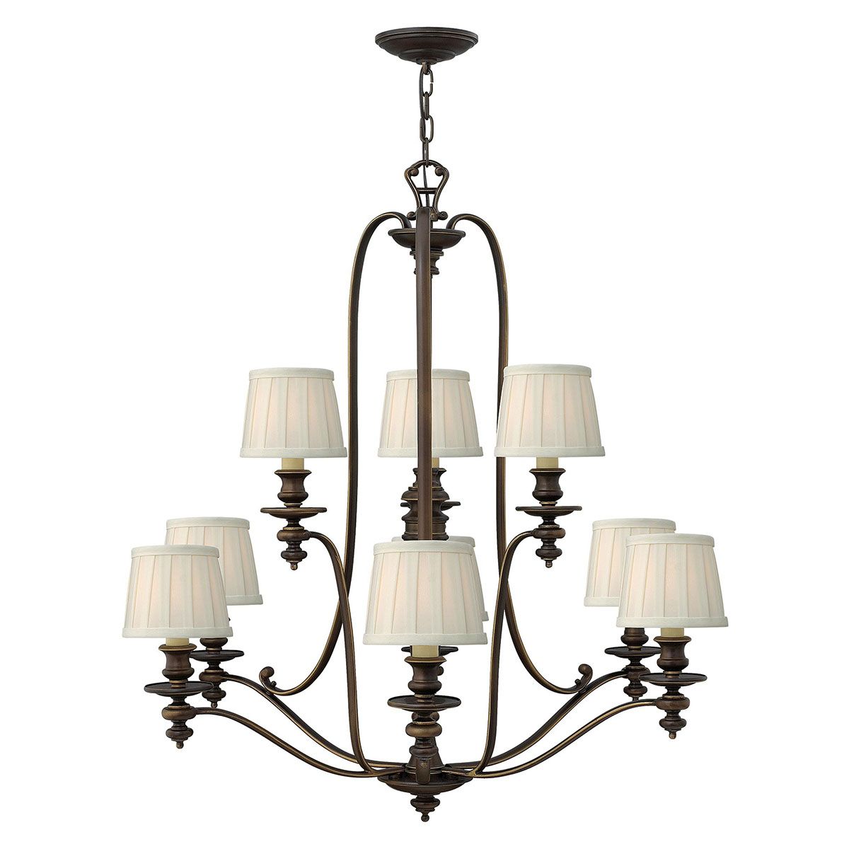 Dunhill Kronleuchter mit 9 Lichtern - Royal Bronze - Elsteadlighting - leuchtengrosshandel24