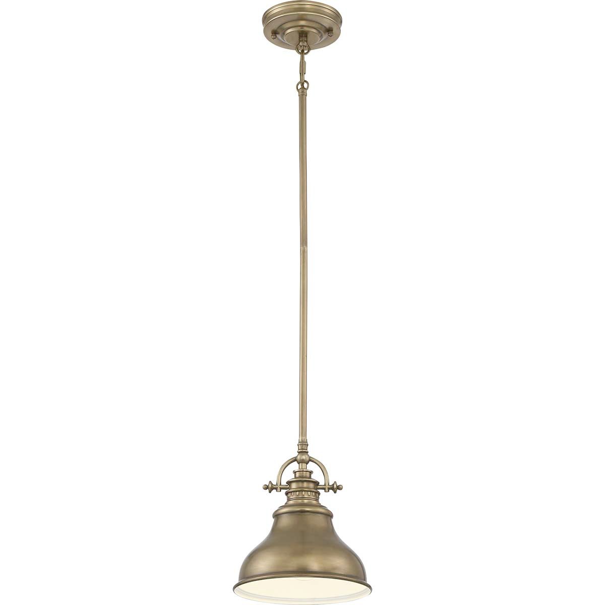 Emery 1-flammige Mini-Pendelleuchte - Verwittertes Messing - Elsteadlighting - leuchtengrosshandel24