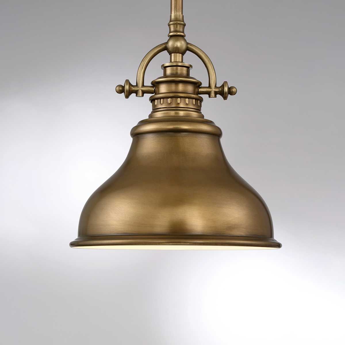 Emery 1-flammige Mini-Pendelleuchte - Verwittertes Messing - Elsteadlighting - leuchtengrosshandel24