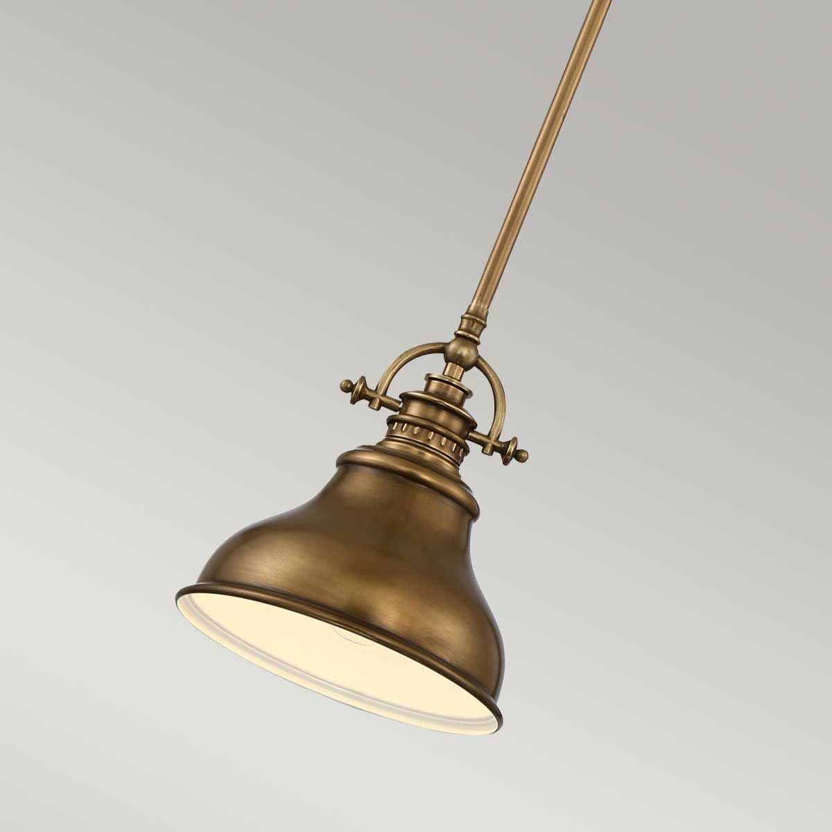 Emery 1-flammige Mini-Pendelleuchte - Verwittertes Messing - Elsteadlighting - leuchtengrosshandel24