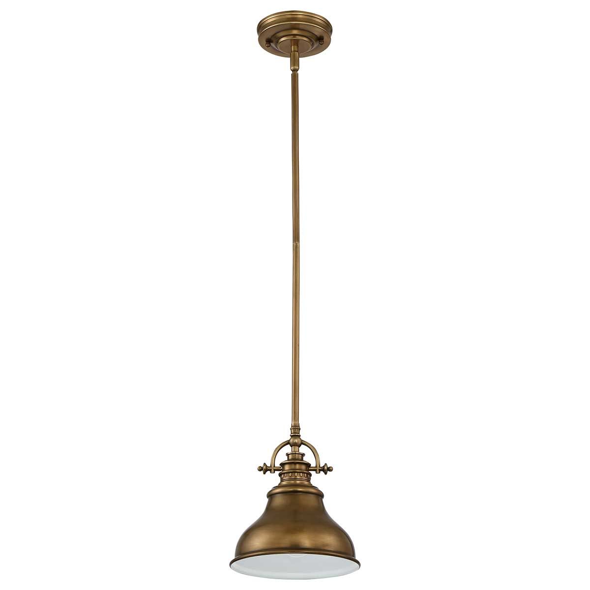 Emery 1-flammige Mini-Pendelleuchte - Verwittertes Messing - Elsteadlighting - leuchtengrosshandel24