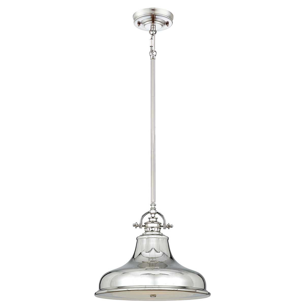 Emery 1-flammige Pendelleuchte, mittelgroß, Imperialsilber - Elsteadlighting - leuchtengrosshandel24