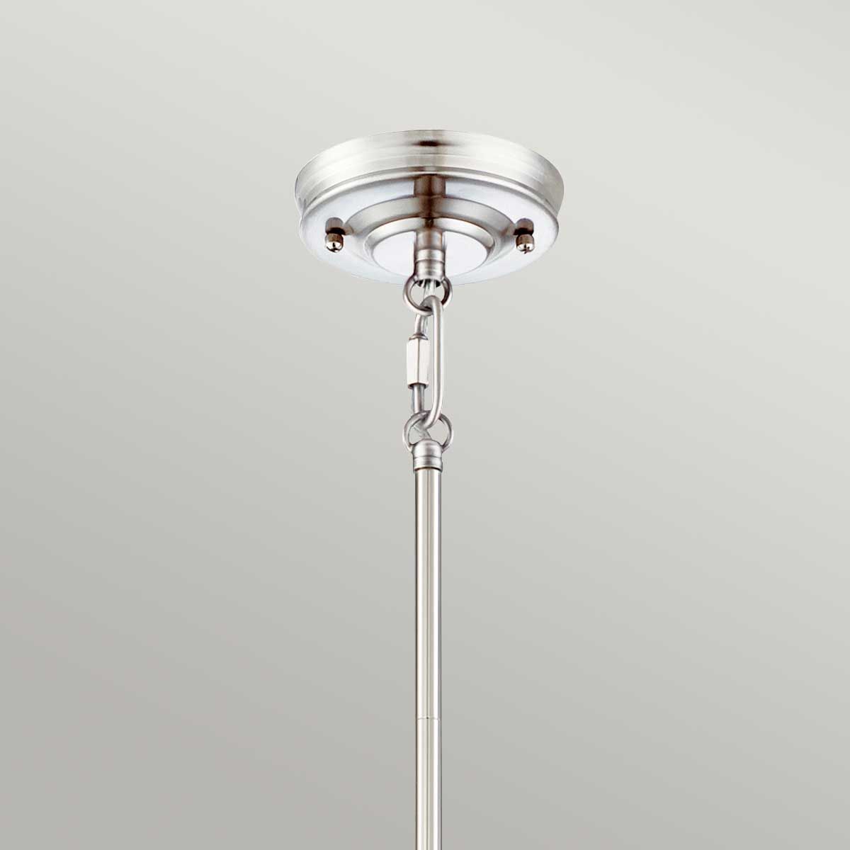Emery 1-flammige Pendelleuchte, mittelgroß, Imperialsilber - Elsteadlighting - leuchtengrosshandel24