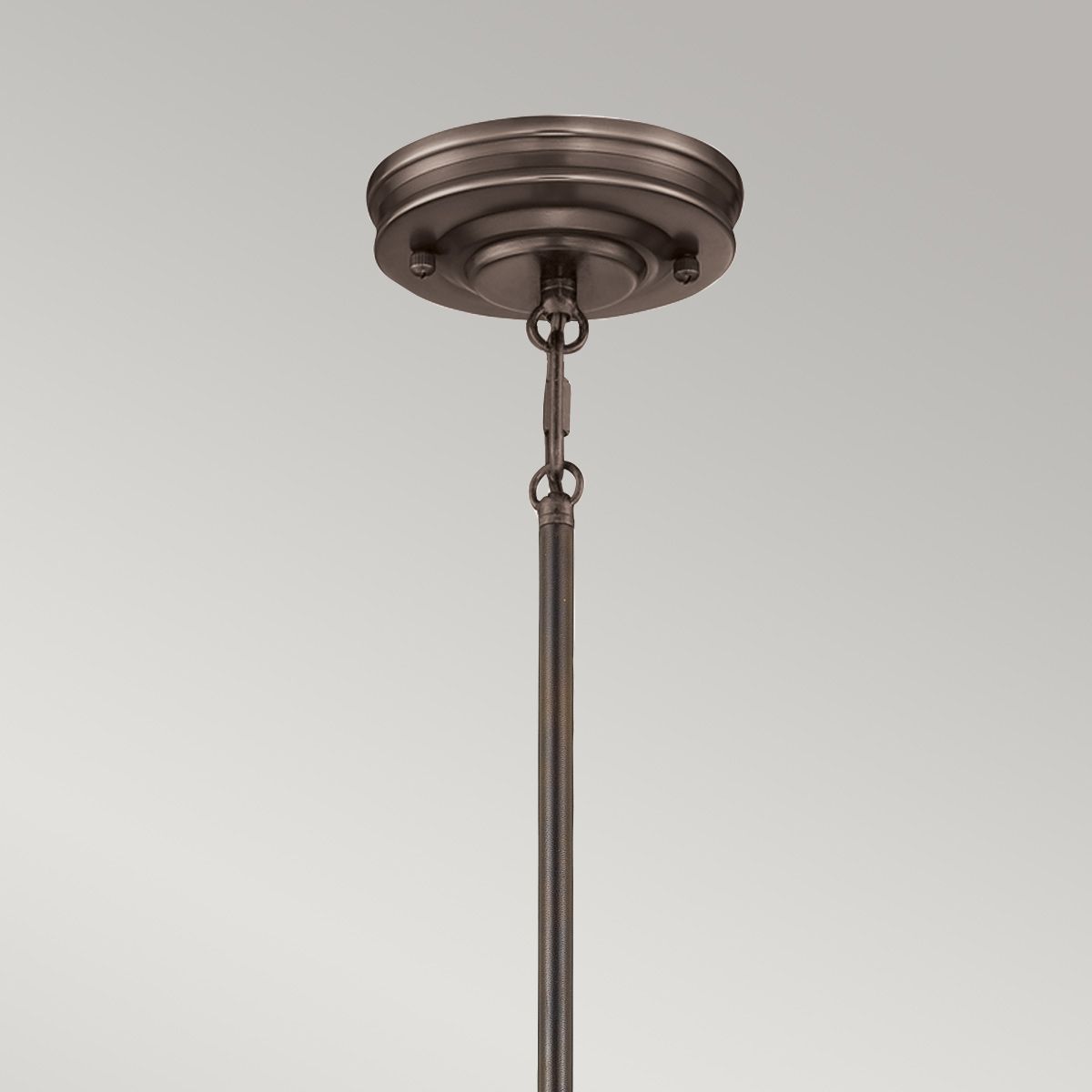 Emery 1-flammige Pendelleuchte, mittelgroß, Palladio-Bronze - Elsteadlighting - leuchtengrosshandel24