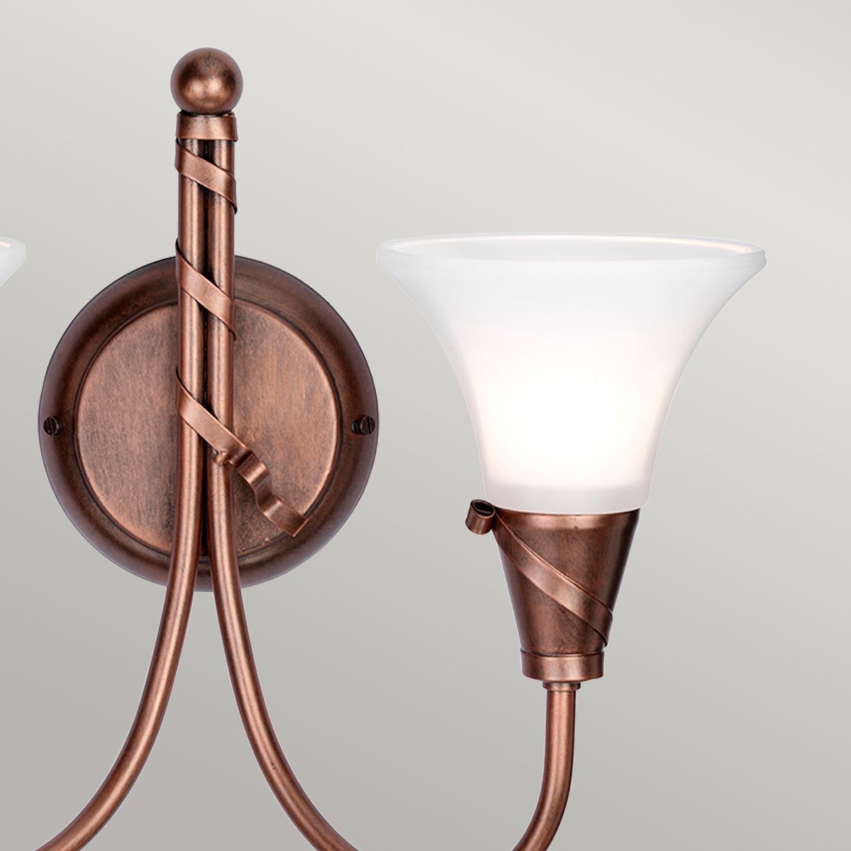 Emily 2-flammige Wandleuchte - Kupferpatina - Elsteadlighting - leuchtengrosshandel24
