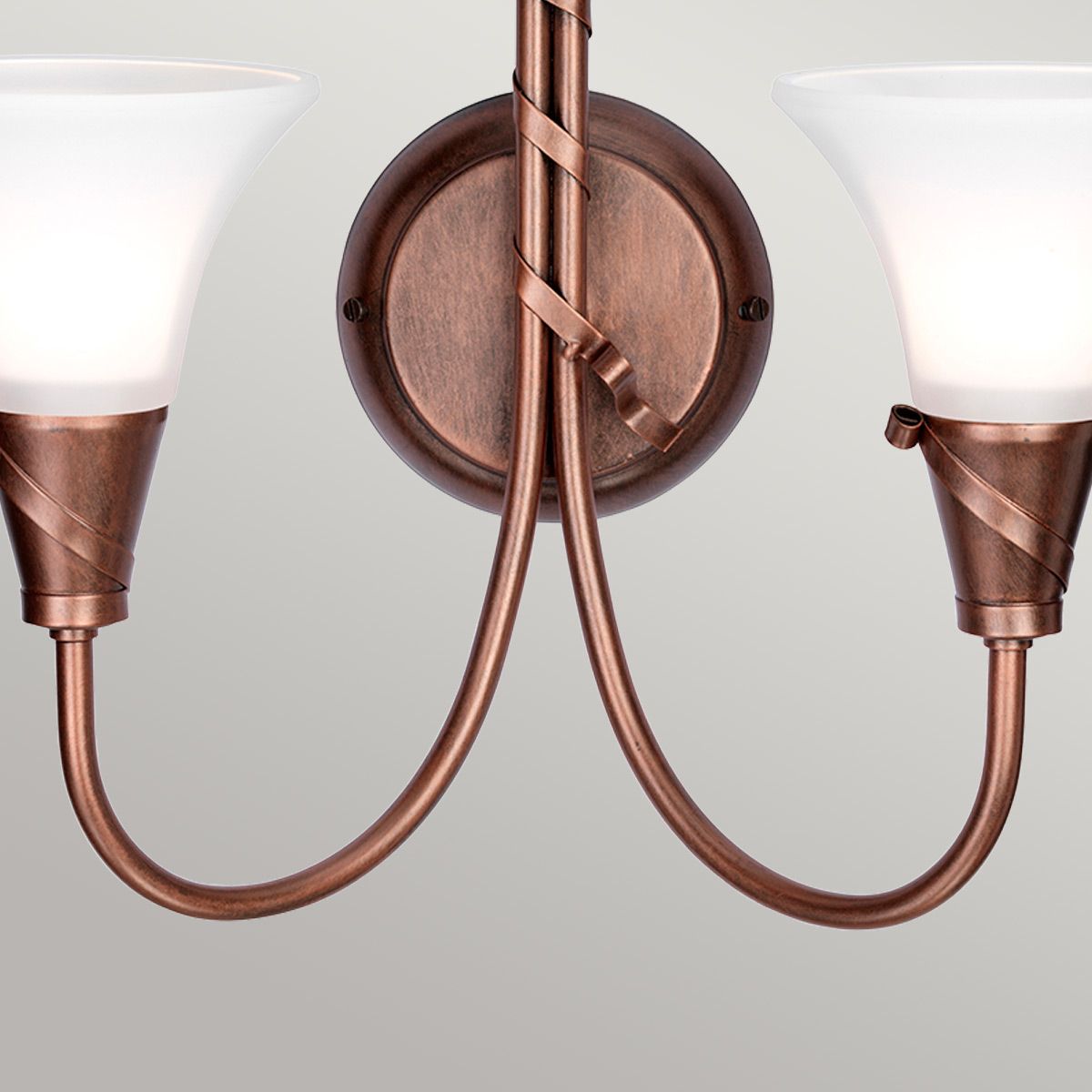 Emily 2-flammige Wandleuchte - Kupferpatina - Elsteadlighting - leuchtengrosshandel24