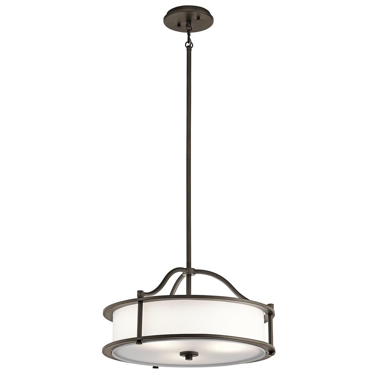Emory 3-flammige Pendelleuchte/Halbeinbauleuchte - Olde Bronze - Elsteadlighting - leuchtengrosshandel24