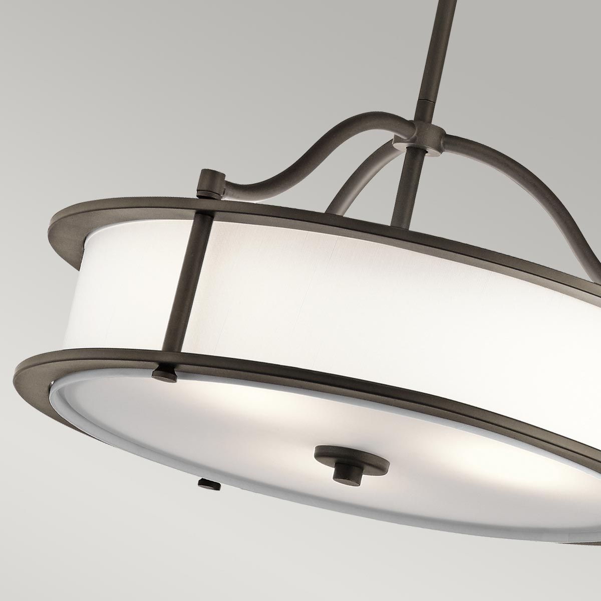 Emory 3-flammige Pendelleuchte/Halbeinbauleuchte - Olde Bronze - Elsteadlighting - leuchtengrosshandel24
