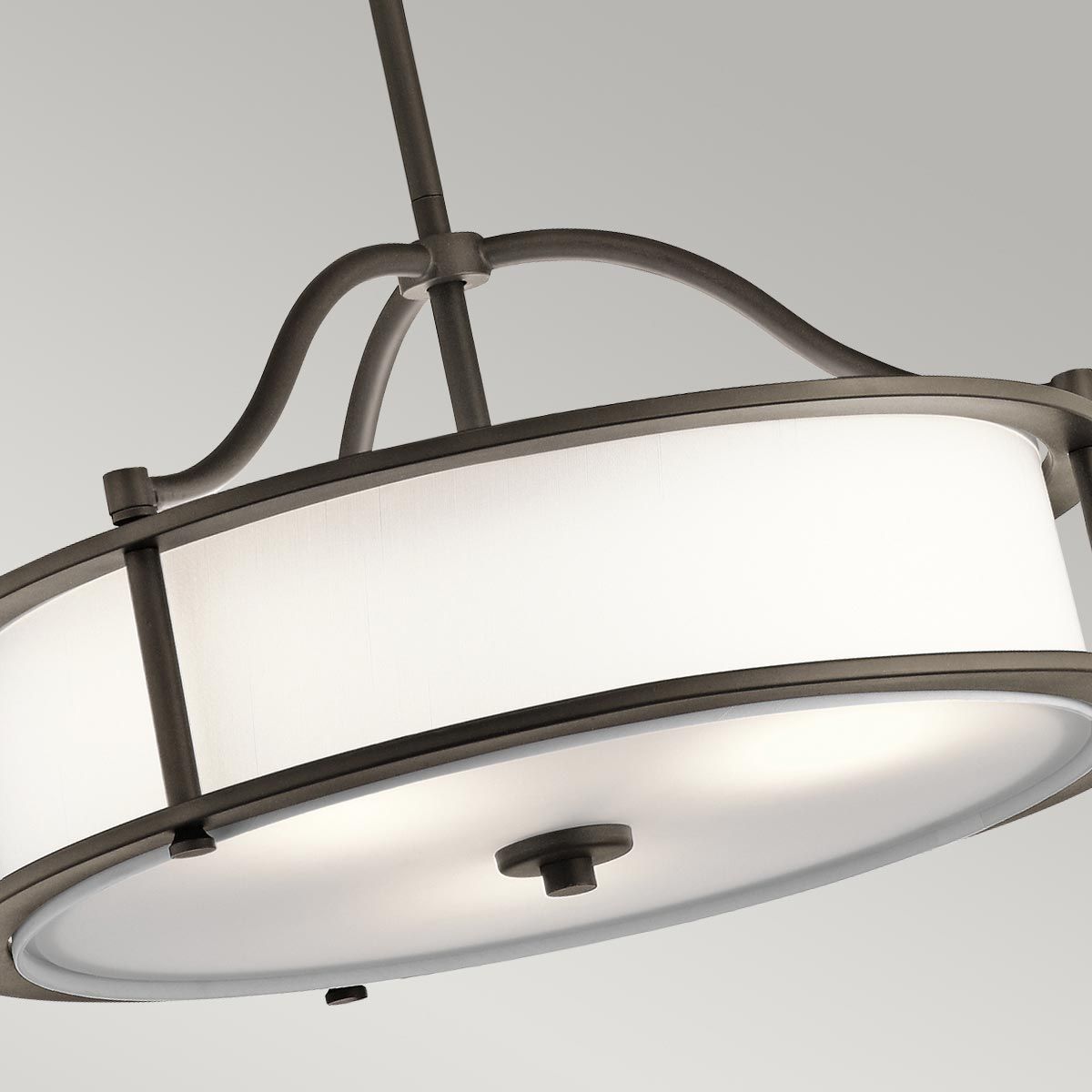 Emory 3-flammige Pendelleuchte/Halbeinbauleuchte - Olde Bronze - Elsteadlighting - leuchtengrosshandel24