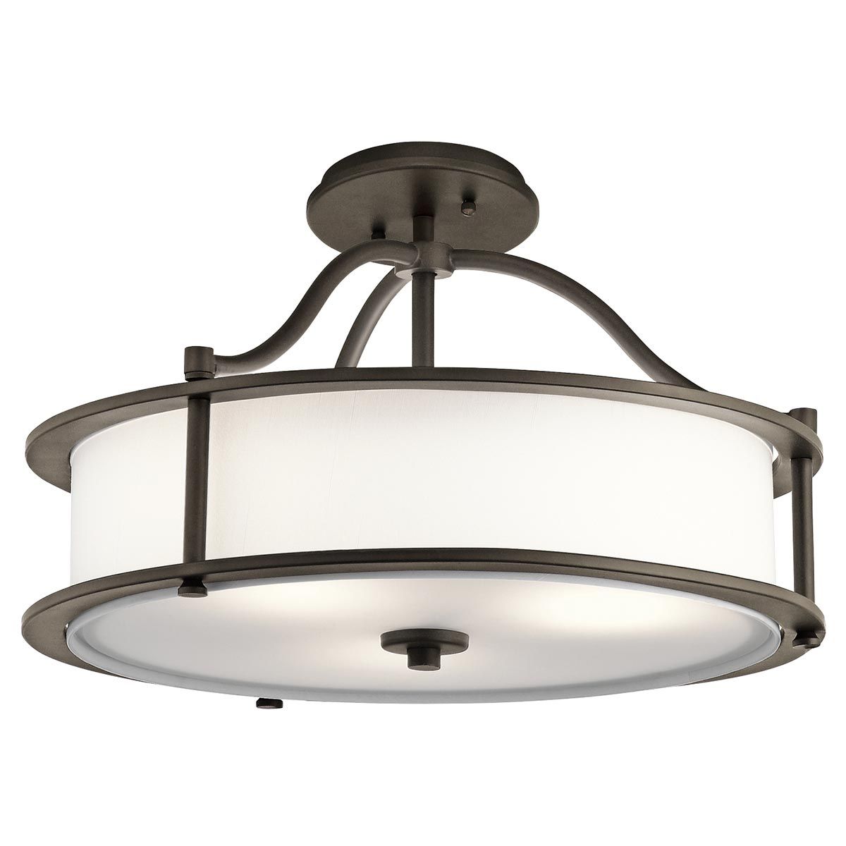 Emory 3-flammige Pendelleuchte/Halbeinbauleuchte - Olde Bronze - Elsteadlighting - leuchtengrosshandel24