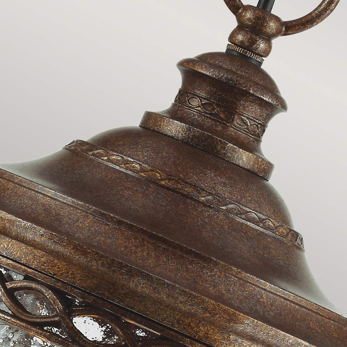 English Bridle 3 - flammige mittelgroße Kettenlaterne - Britische Bronze - Elsteadlighting - FE - EB8 - M - BRB