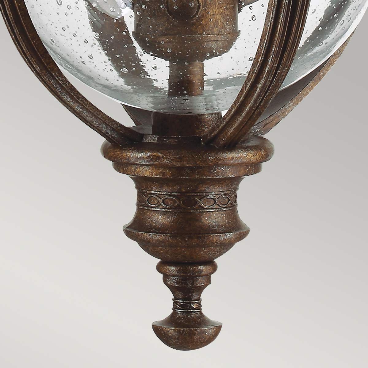 English Bridle 3 - flammige mittelgroße Kettenlaterne - Britische Bronze - Elsteadlighting - FE - EB8 - M - BRB