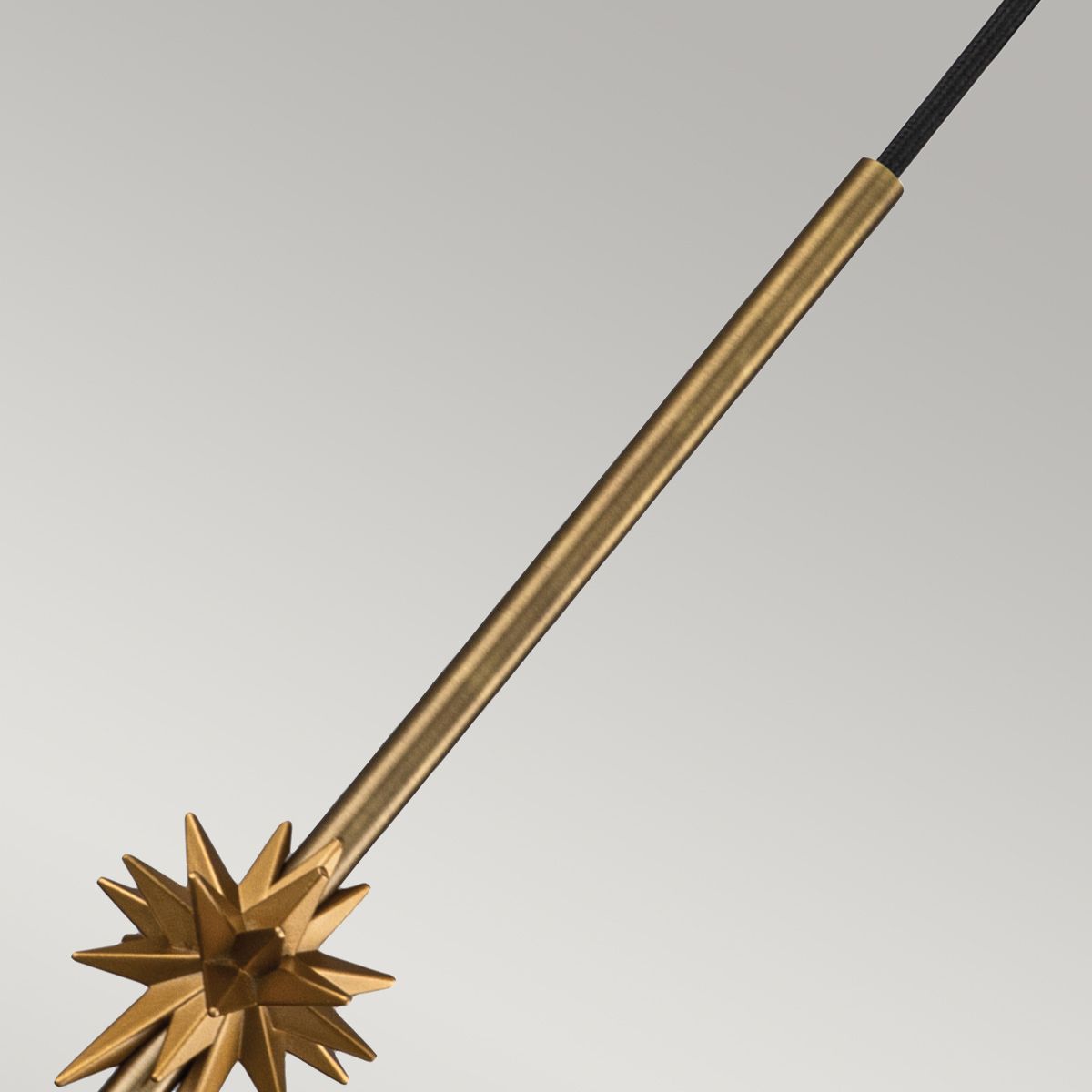 Etoile 1lt Medium Pendelleuchte - Gealtertes Messing und Blattgold - Elsteadlighting - leuchtengrosshandel24