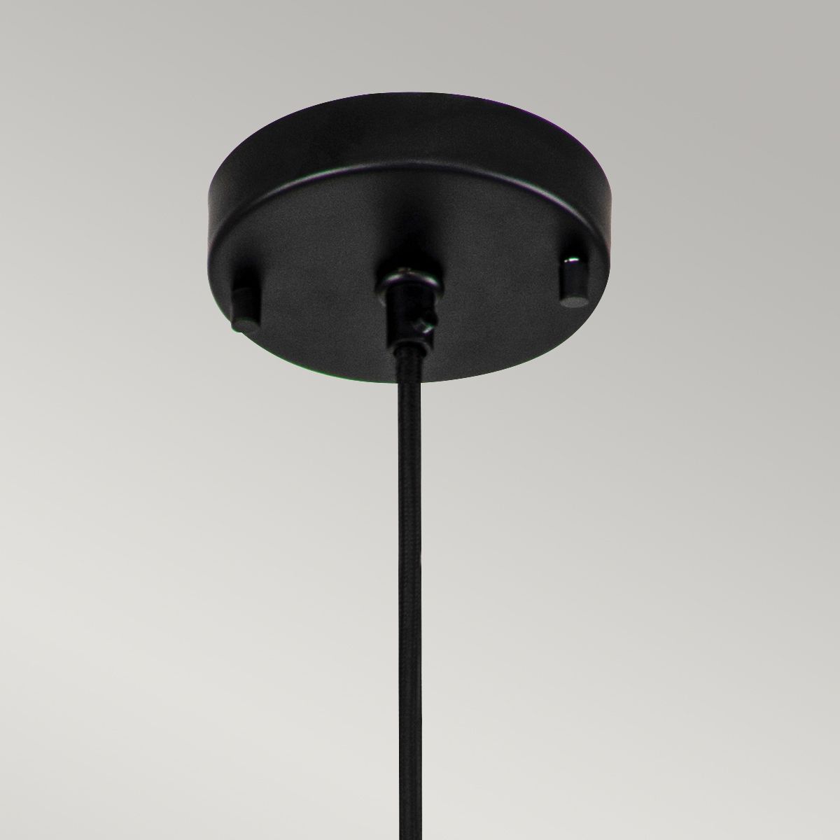 Etoile 1lt Medium Pendelleuchte - Mattschwarz und Blattgold - Elsteadlighting - leuchtengrosshandel24