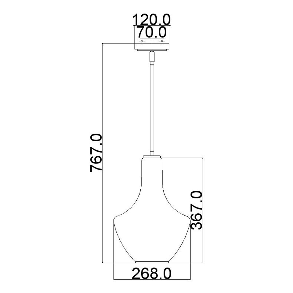 Everly 1-flammige kleine Pendelleuchte - Chrom - Elsteadlighting - leuchtengrosshandel24