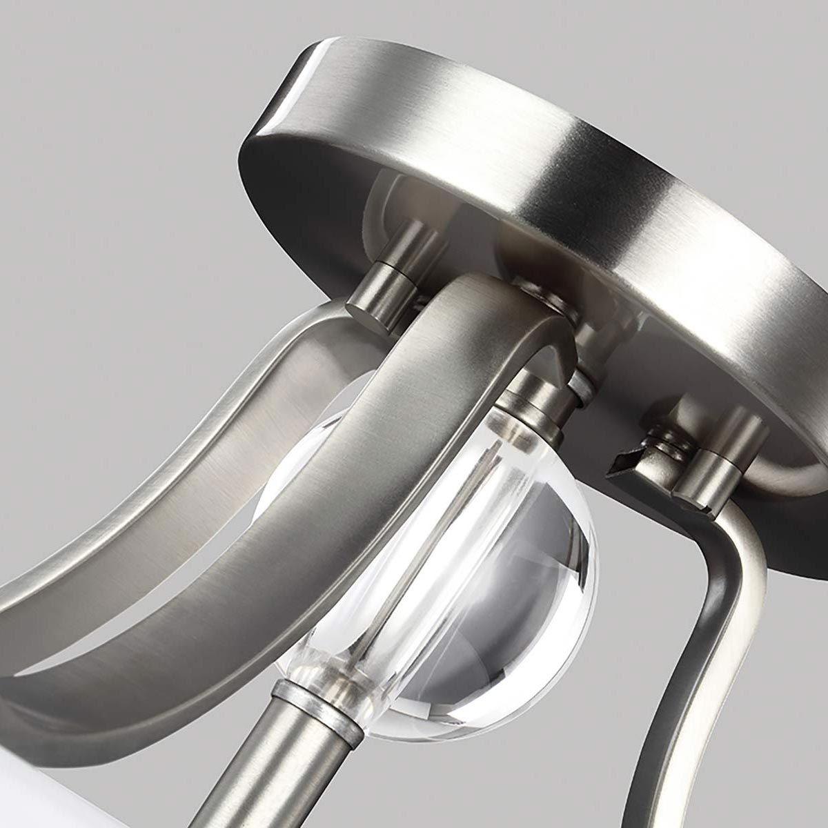 Evington 2-flammige Halbdeckenleuchte, Satin-Nickel - Elsteadlighting - leuchtengrosshandel24