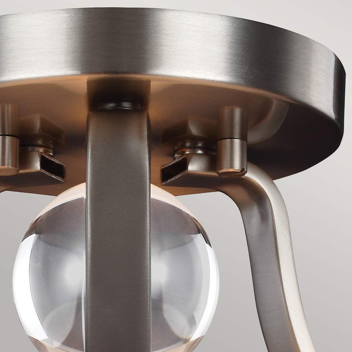 Evington 2-flammige Halbdeckenleuchte, Satin-Nickel - Elsteadlighting - leuchtengrosshandel24