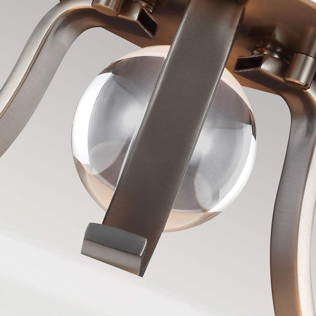 Evington 2-flammige Halbdeckenleuchte, Satin-Nickel - Elsteadlighting - leuchtengrosshandel24