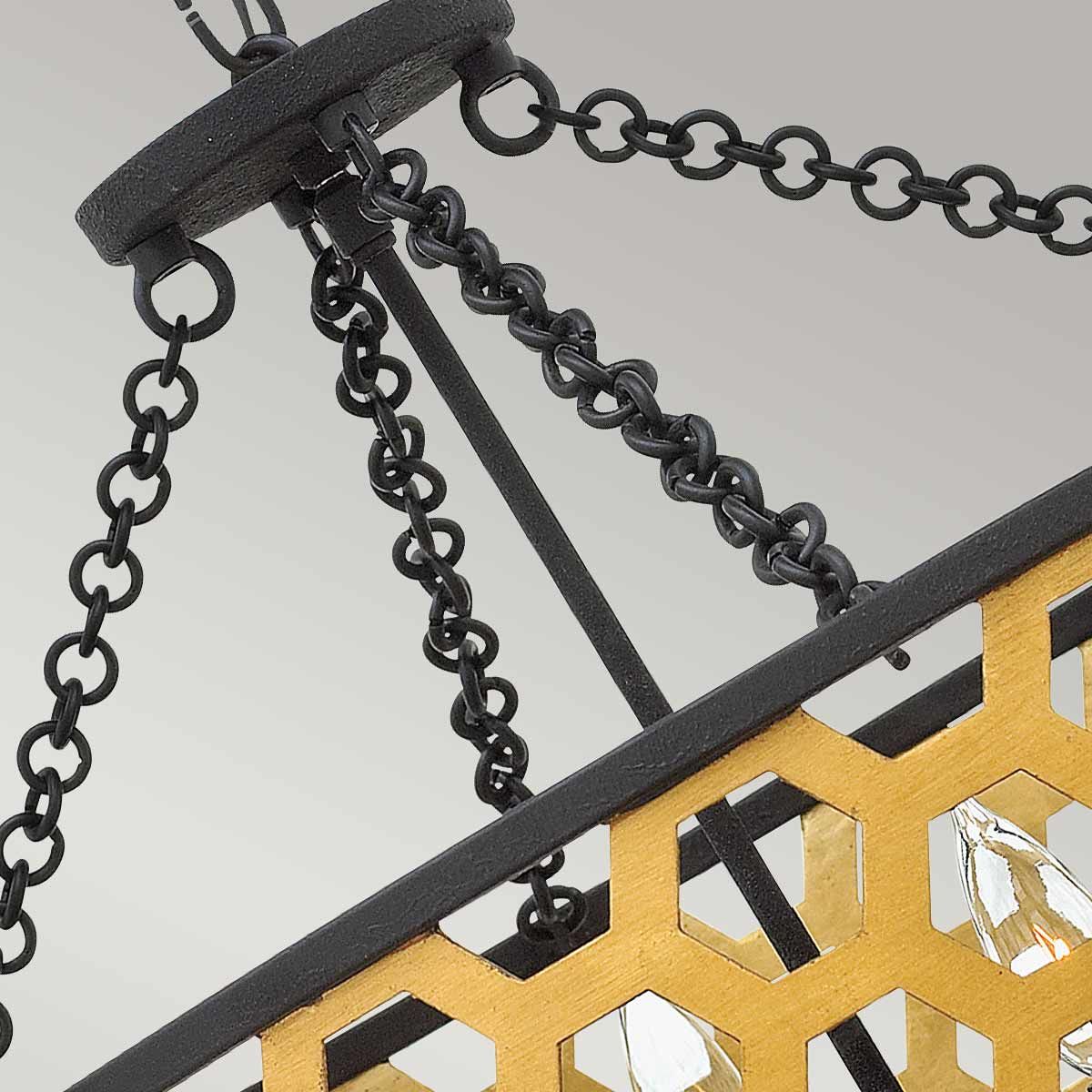 Felix 6-flammige Pendelleuchte - Sonnenuntergangsgold - Elsteadlighting - leuchtengrosshandel24